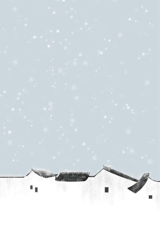 唯美冬天雪景1 (23)冬天雪景信纸模板word模板